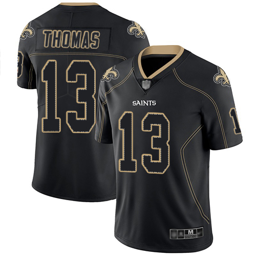 Men New Orleans Saints Limited Lights Out Black Michael Thomas Jersey NFL Football #13 Rush Jersey